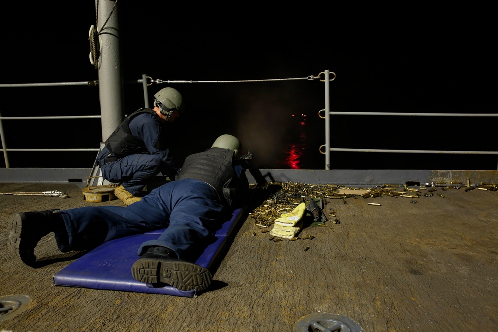 Abraham Lincoln Sailors participate in live fire exercise