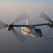 81st ERQS HC-130J conducts tactical air refueling with VMM-163 MV-22s