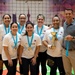 U.S. Airmen, Soldiers, and Kuwait volleyball teams compete in exhibition games for International Day of Peace