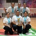 U.S. Airmen, Soldiers, and Kuwait volleyball teams compete in exhibition games for International Day of Peace