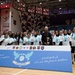 U.S. Airmen, Soldiers, and Kuwait volleyball teams compete in exhibition games for International Day of Peace