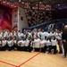 U.S. Airmen, Soldiers, and Kuwait volleyball teams compete in exhibition games for International Day of Peace