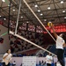 U.S. Airmen, Soldiers, and Kuwait volleyball teams compete in exhibition games for International Day of Peace