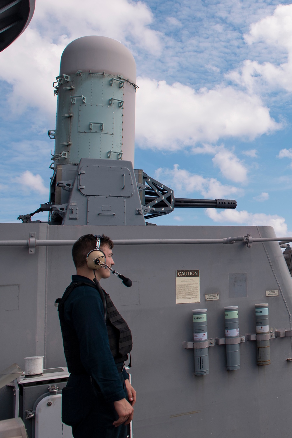 USS America (LHA 6) Test Fires Close-In Weapon System