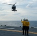 USS America (LHA 6) Conducts Flight Operations with Helicopter Sea Combat (HSC) Squadron 25
