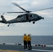 USS America (LHA 6) Conducts Flight Operations with Helicopter Sea Combat (HSC) Squadron 25