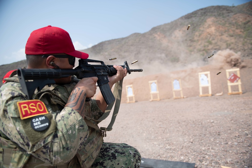 N39 Weapons Department at Camp Lemonnier conducts Live-fire exercise at Djibouti Range