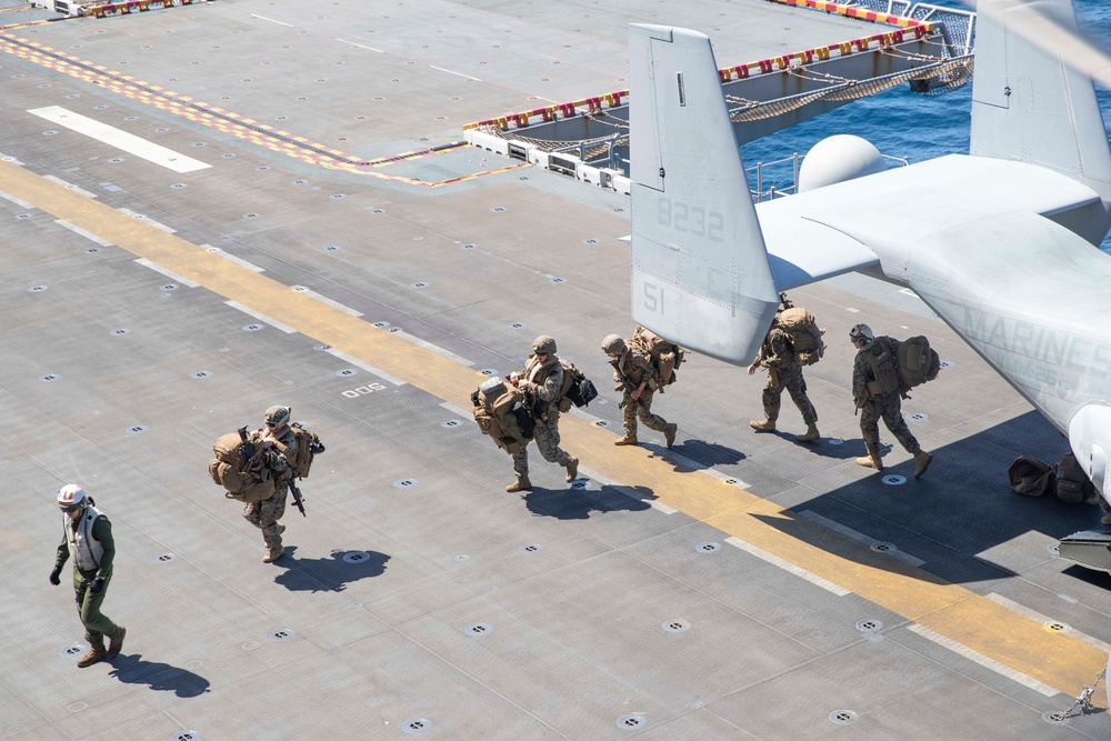 USS Tripoli Flight Ops