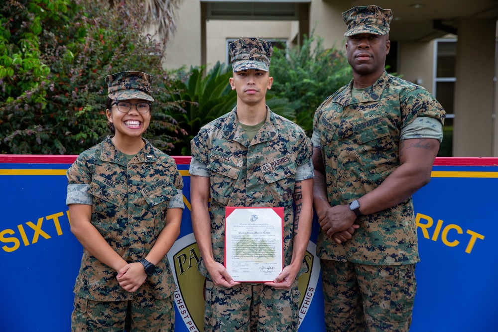 Sgt. Jason A. Hill's promotion ceremony