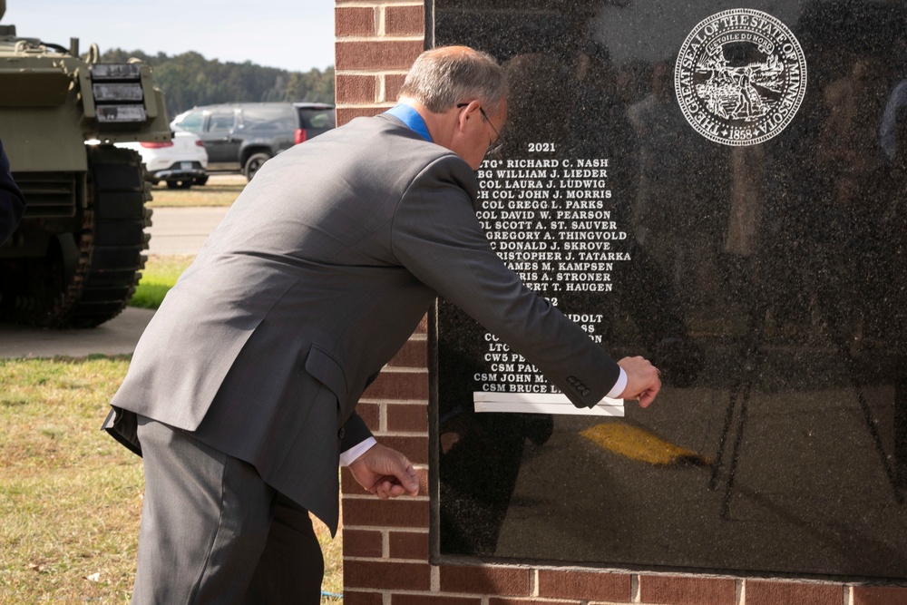 Minnesota National Guard’s Court of Honor induction program memorializes ten at Camp Ripley