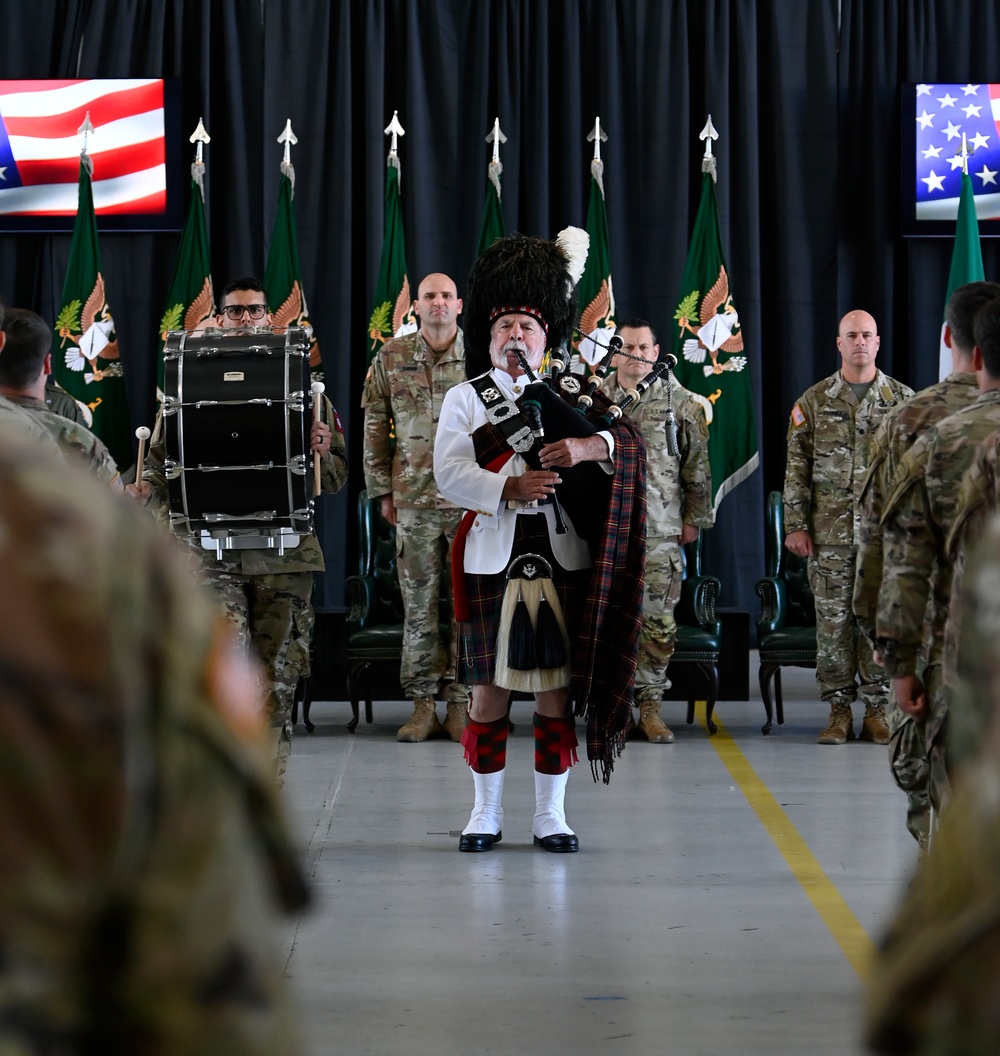 Soldiers Don Green Beret at Ceremony