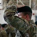 Soldiers Don Green Beret at Ceremony