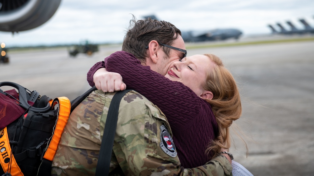 There’s no place like home: family, friends, and coworkers welcome Airmen from deployment