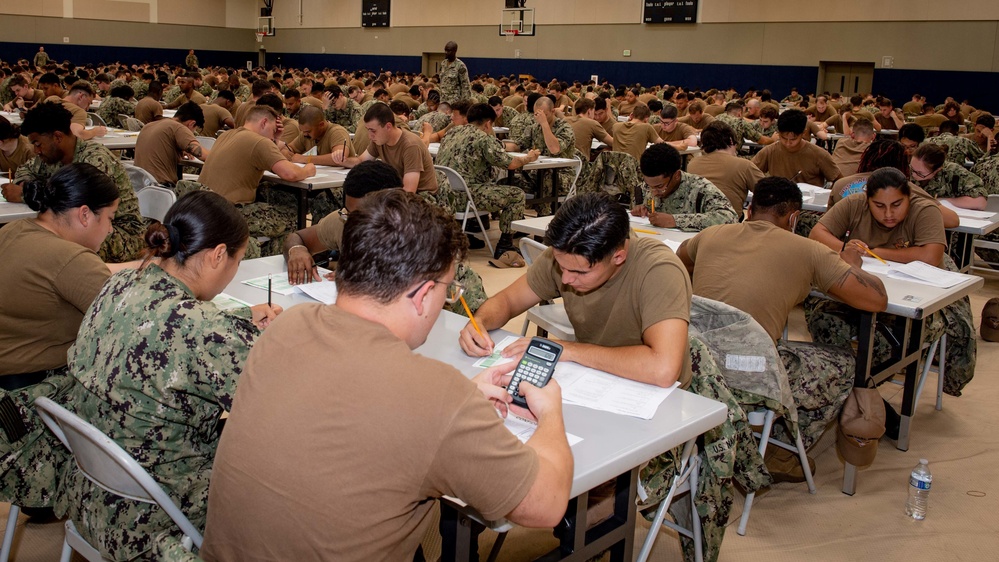 Sailors Take Navy Wide Advancement Exam