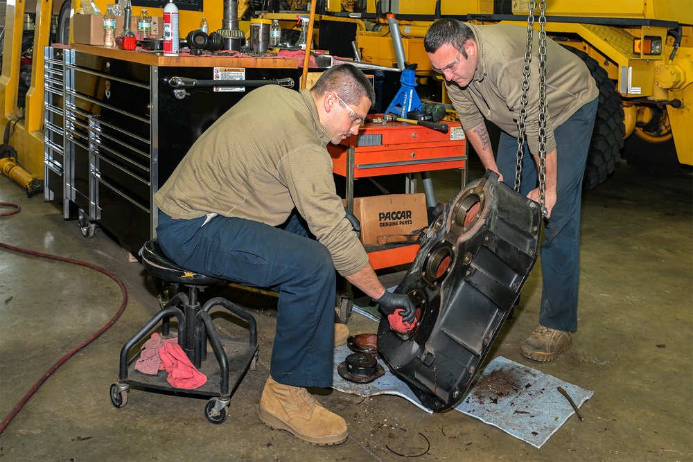 Preventative Maintenance on 127th Wing Snow Blowers