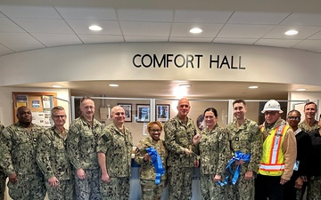 NSA Bethesda Holds Ribbon-Cutting Ceremony For Comfort Hall Rehabilitation Milestone