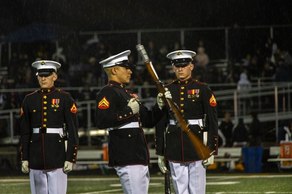 Marine Corps Silent Drill Platoon visits Toms River