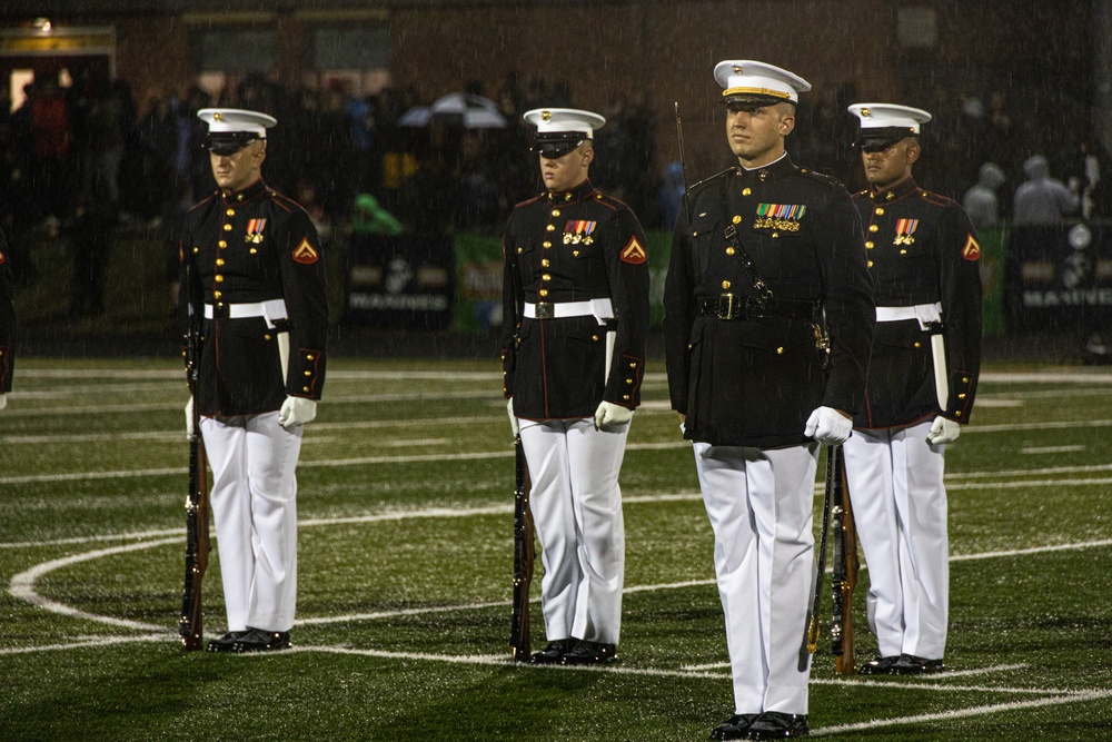 Marine Corps Silent Drill Platoon visits Toms River