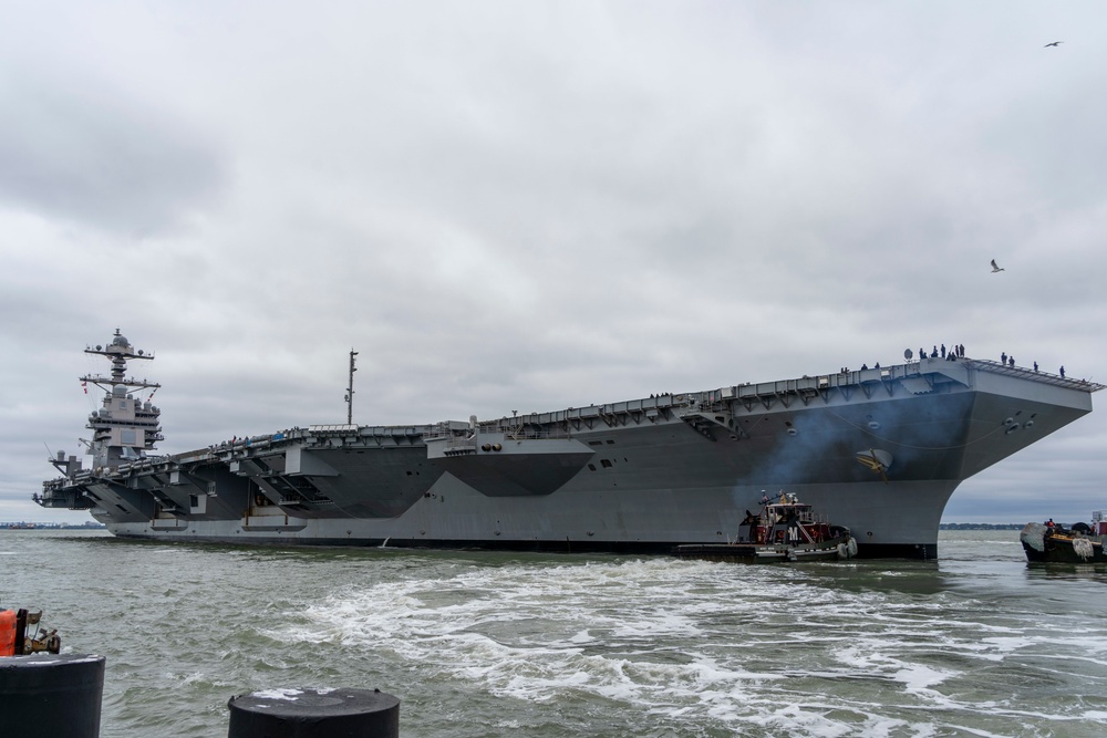 USS Gerald R. Ford Deployment Departure