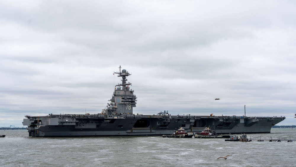 USS Gerald R. Ford Deployment Departure