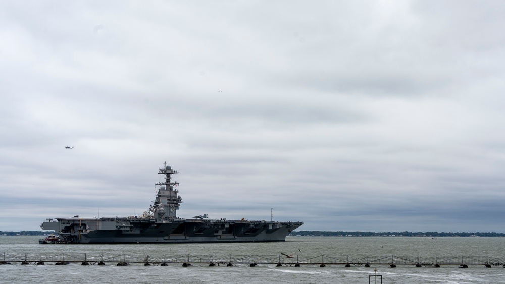 USS Gerald R. Ford Deployment Departure