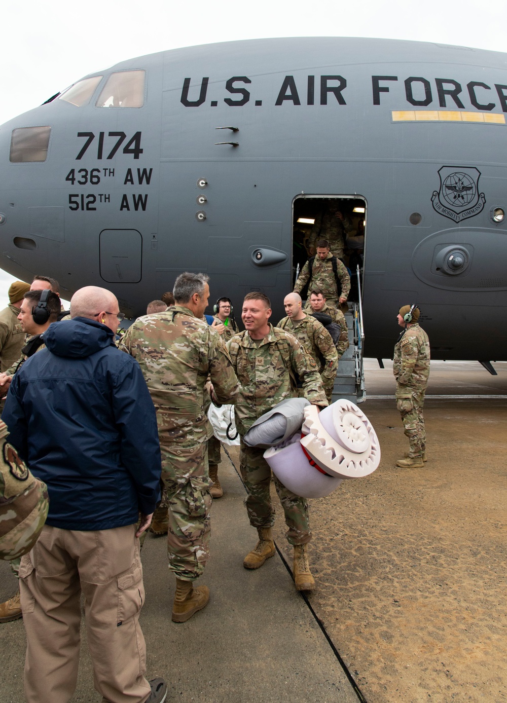 Deployed Team Dover Airmen welcomed home