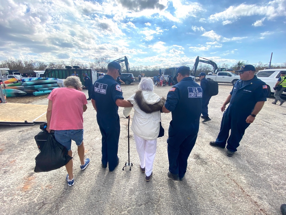 FEMA and US Coast Guard Help Hurricane Ian Survivor