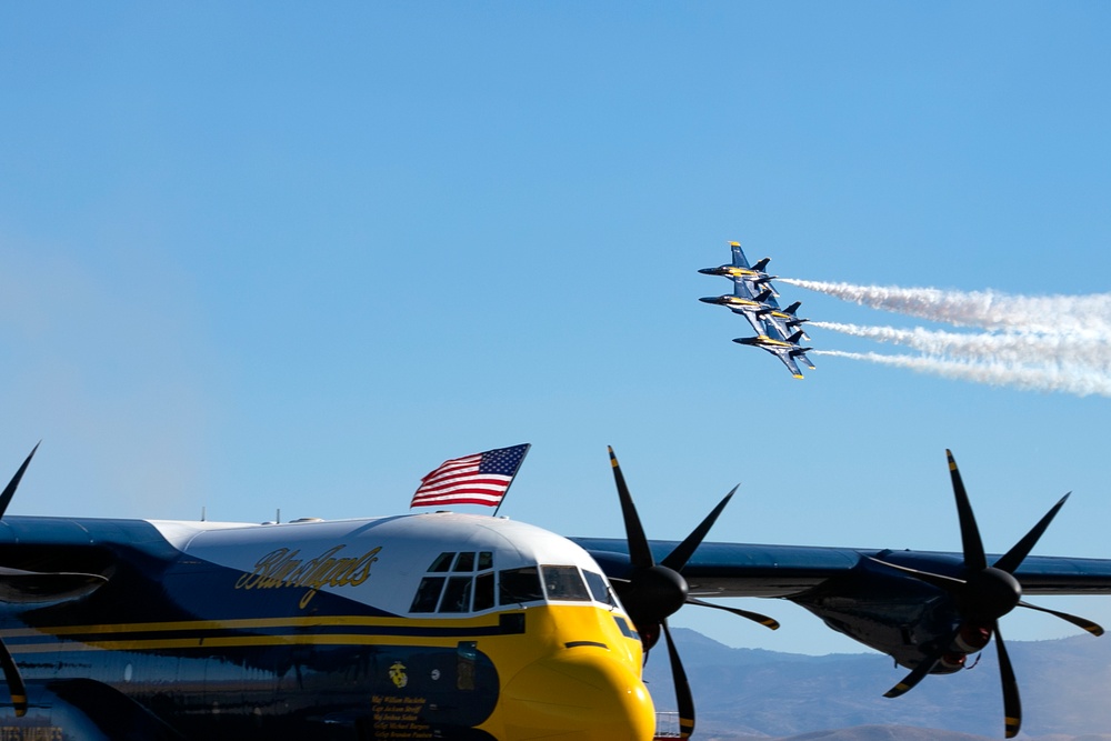 U.S. Navy Blue Angels perform at Minden Aviation Roundup