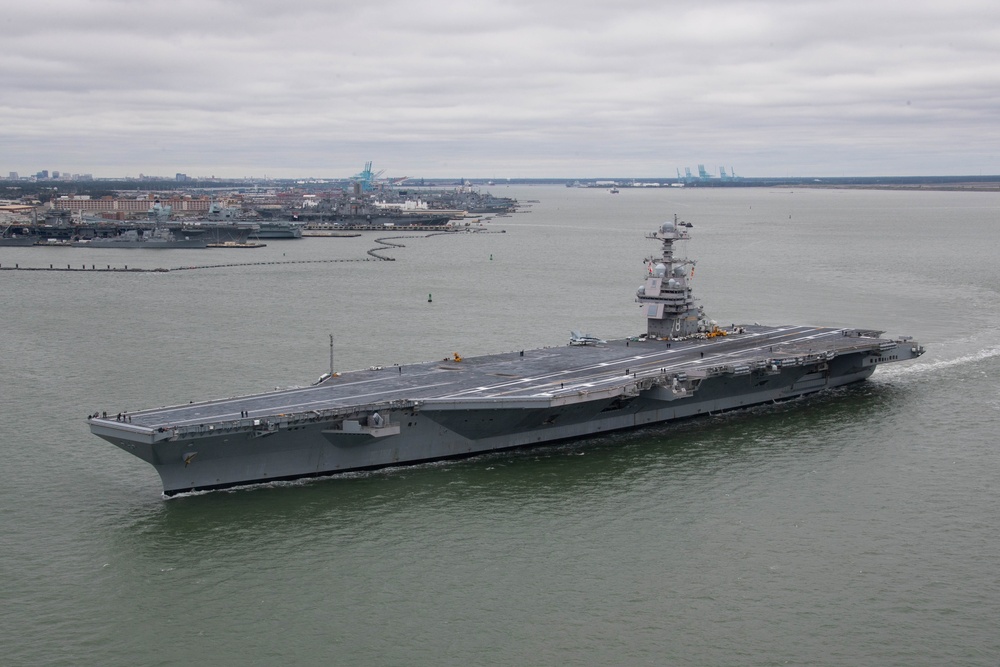 DVIDS News Gerald R. Ford Carrier Strike Group Departs for First
