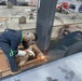UCT 2 Repairs at Akasaki Wharf U.S. Navy Fuel Station Akasaki in Sasebo, Japan