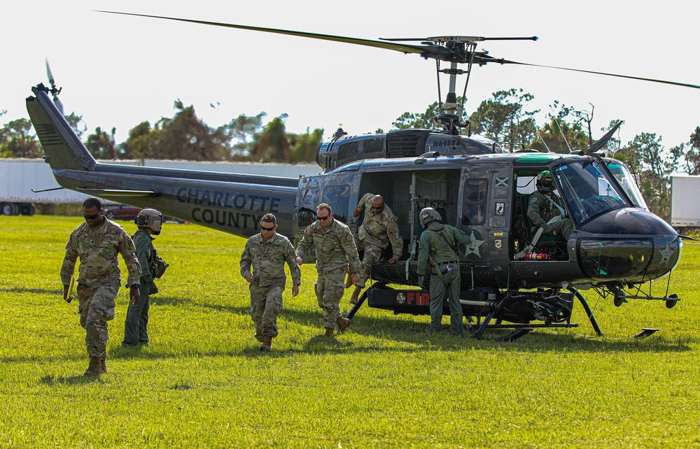 1-265th come back from assessing Hurricane Ian Damage