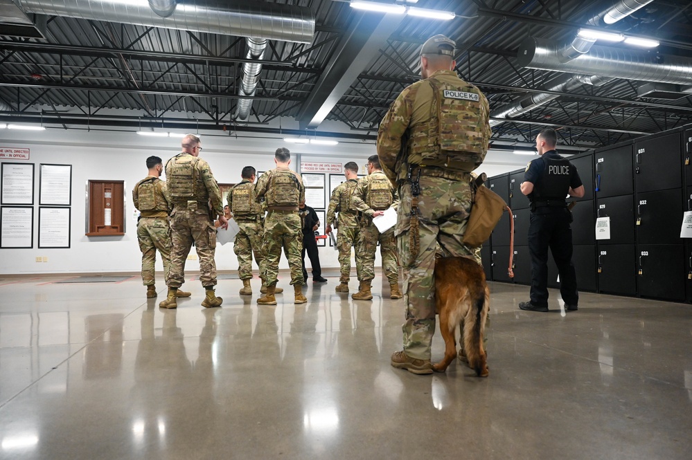 56th SFS Airman and his K-9 partner