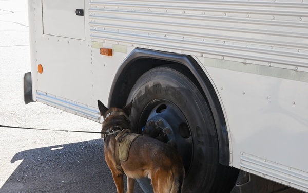 56th SFS Airman and his K-9 partner