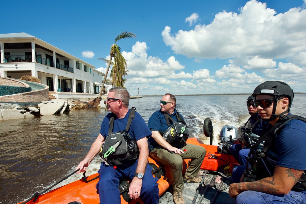 Coast Guard conducts search and rescue post Hurricane Ian landfall