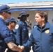 Florida Governor Ron DeSantis visits Coast Guard and other federal, state, and local partner agency personnel in the wake of Hurricane Ian