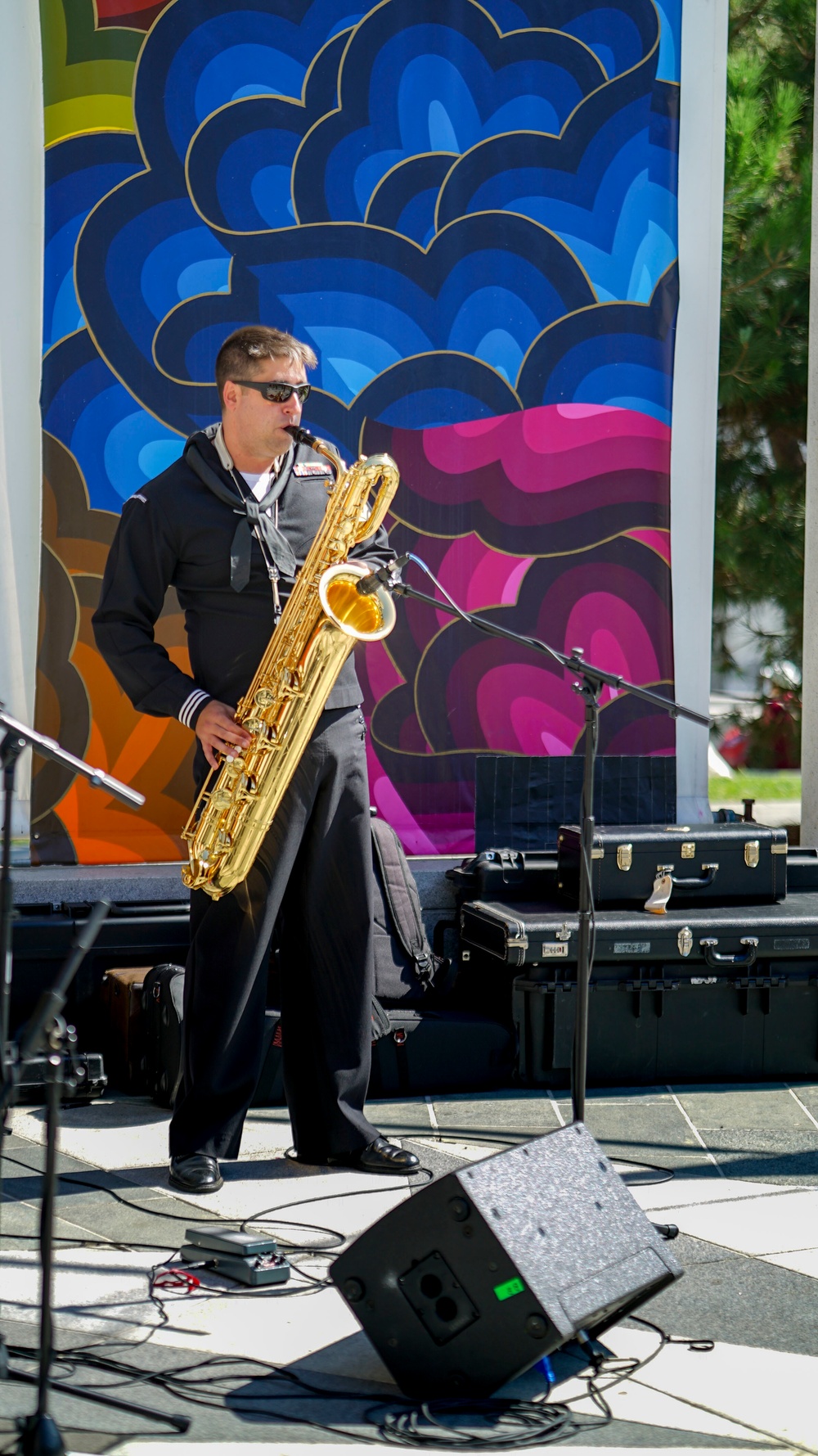 Navy Band Southwest Musician Performs San Francisco Fleet Week Sax Solo