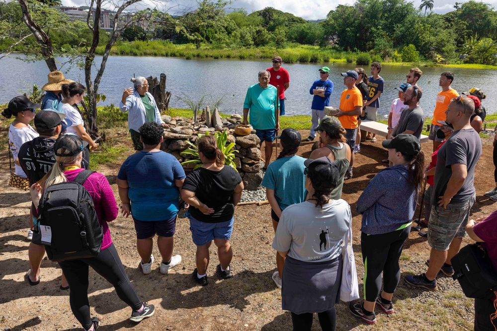 Sailors, Community Volunteer at Historic Hawaiian Fishpond