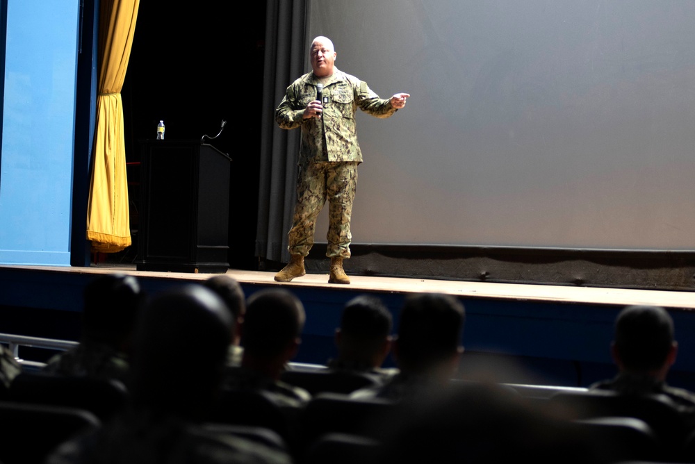 Master Chief Petty Officer of the Navy James Honea Visits San Diego