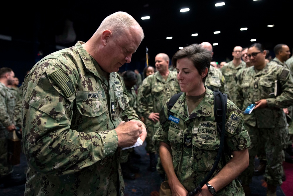 Master Chief Petty Officer of the Navy James Honea Visits San Diego