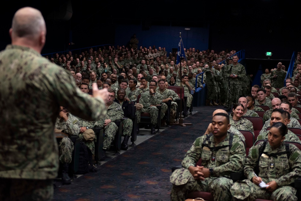 Master Chief Petty Officer of the Navy James Honea Visits San Diego