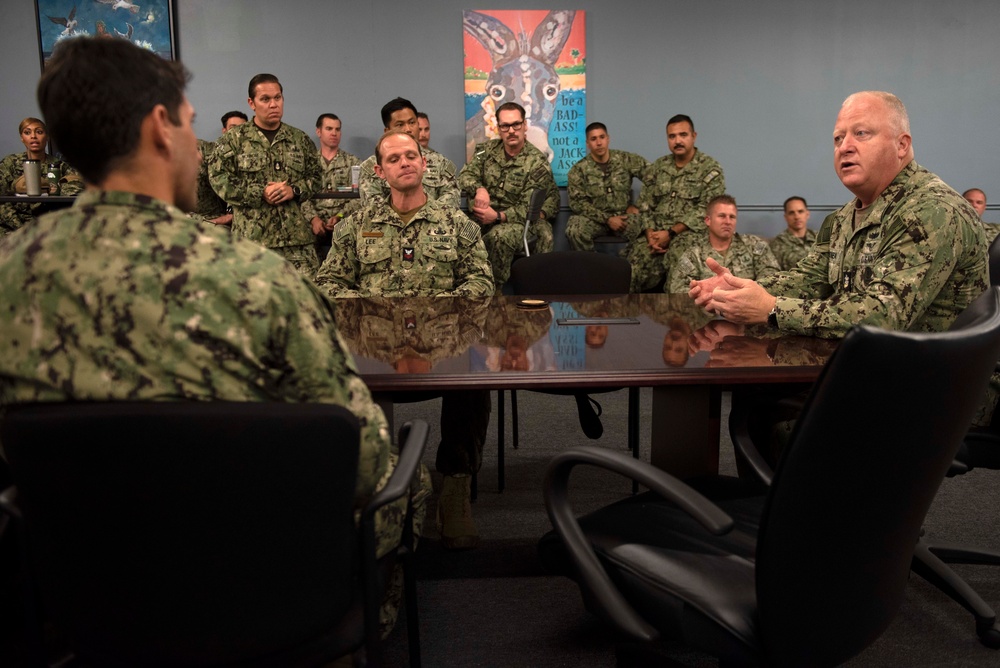 Master Chief Petty Officer of the Navy James Honea Visits San Diego