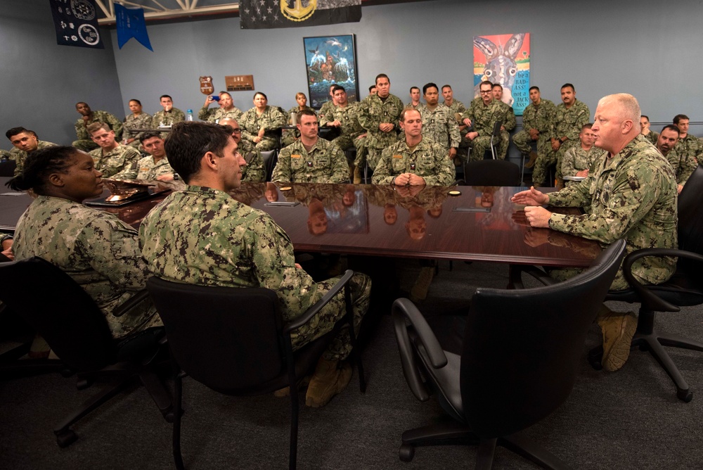 Master Chief Petty Officer of the Navy James Honea Visits San Diego