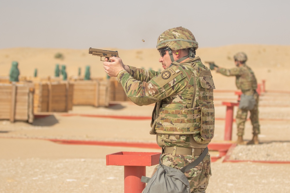 Santa Fe Soldiers Conduct Individual Weapons Qualification