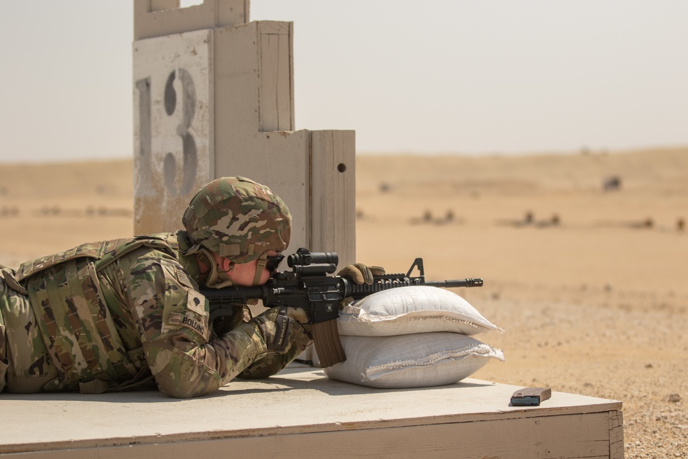 Santa Fe Soldiers Conduct Individual Weapons Qualification