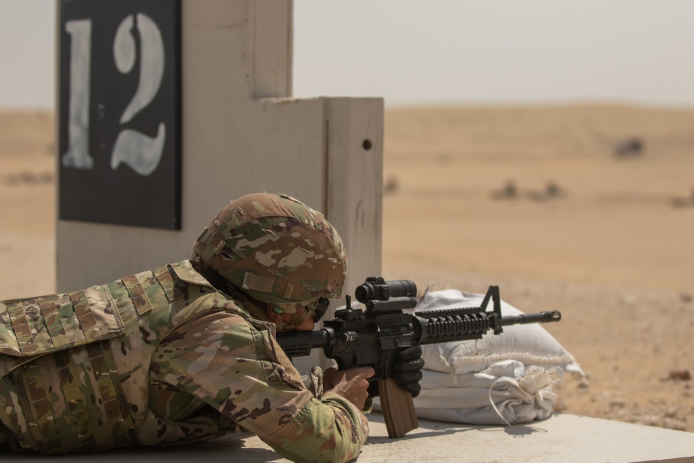 Santa Fe Soldiers Conduct Individual Weapons Qualification