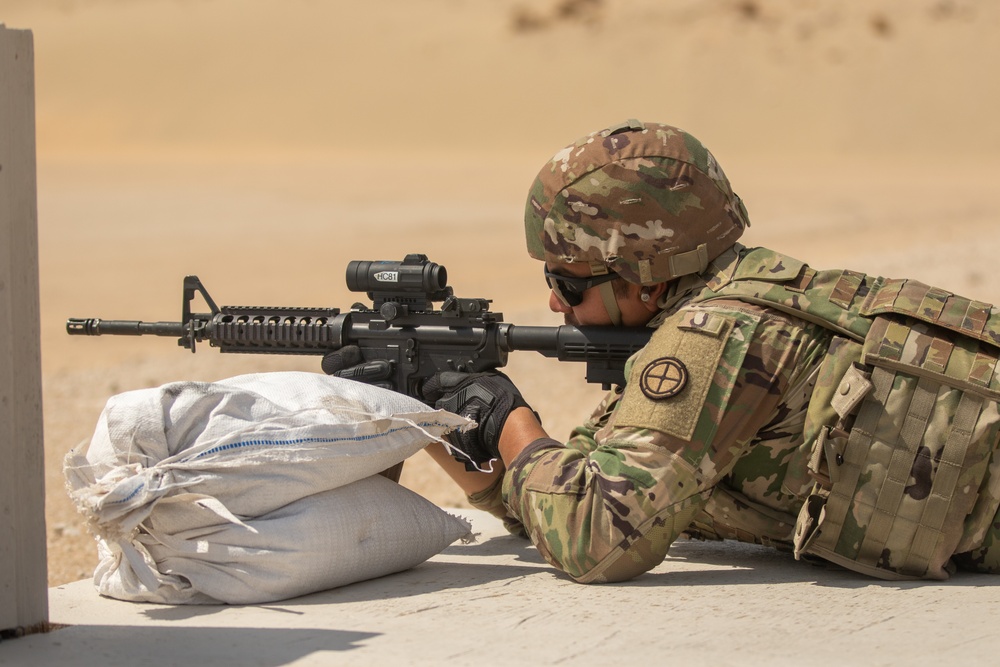 Santa Fe Soldiers Conduct Individual Weapons Qualification