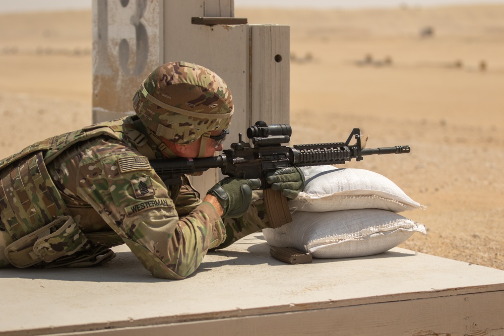 Santa Fe Soldiers Conduct Individual Weapons Qualification