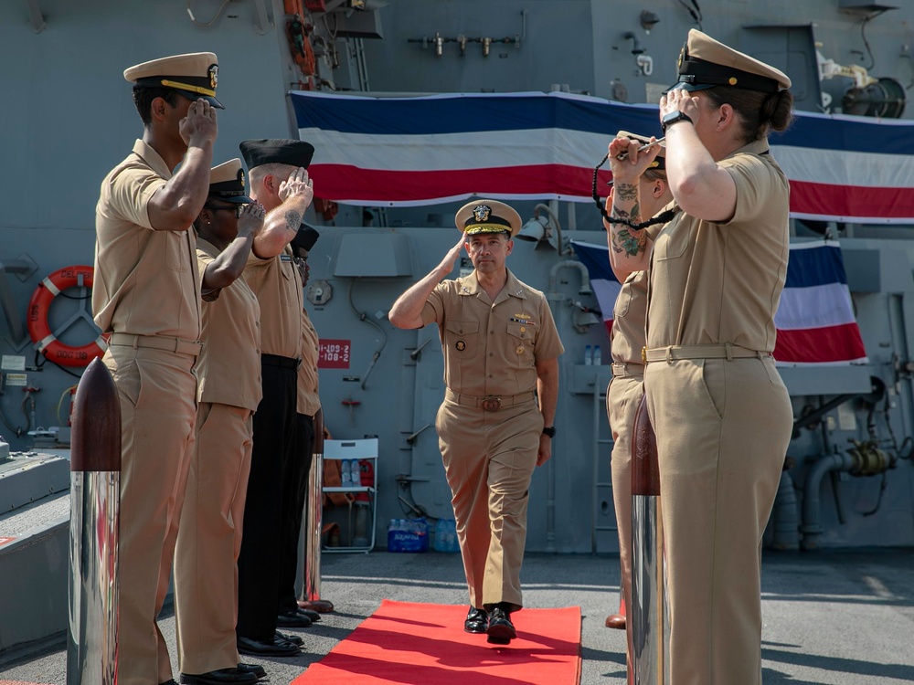 Delbert D. Black Holds Change of Command in Qatar