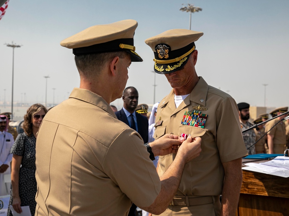 Delbert D. Black Holds Change of Command in Qatar