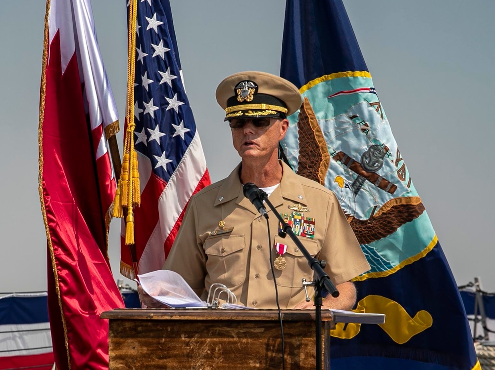 Delbert D. Black Holds Change of Command in Qatar